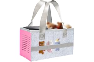 Moicainy Carrying Case for Tonies, Storage Bag for Toniebox Starter, Felt Cloth Musical Toy Folding Bag Travel Carrying Case for Toniebox Accessories