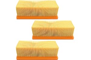 Hoypeyfiy 3-pack 6.414-498.0 platt vikfilter, ersättning för Kärcher 2501, ersättning för Kärcher 2501 TE, ersättning för Kär