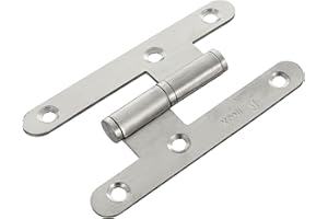 Jdel 4 Unidades Pernio INOX Canto Redondo Sin Remate 100 mm. Derecha