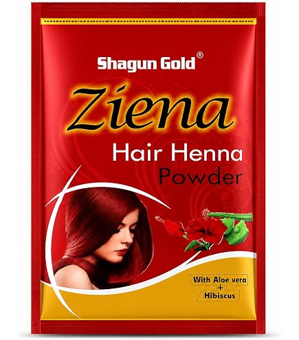 Buy Shagun Gold Ziena Hair Henna Powder 1 Kg Pack | With 10 Indian