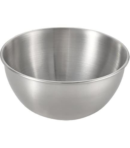 Vollrath 47933 Ciotola In Acciaio Inox Per Impastare - 3 Quarti (2,8 Litri) - Finitura A Specchio, Bordo Rialzato E Fondo Piatto - Lavabile In Lavastoviglie
