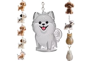 Zengjunwei Capsule de Rangement des Poils de Chien, Porte-Clés Collectionneur de Poils De Chien, Porte-Clés À Mémoire de Poils d'animaux (L)