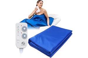 Couverture de Sauna Infrarouge 180 * 220 cm, télécommande à 2 zones, SPA portable à domicile, thérapie infrarouge, désintoxication du corps, transpiration chaude anti-âge, appareil de beauté