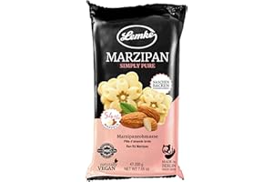 ‎LEMKE - FEINES BERLINER MARZIPAN SEIT 1902 Lemke Berliner Simply Pure Marzipan, 200g/Marzipanrohmasse ohne Alkohol- Vegan- Backmarzipan