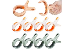 Bestomrogh 10 Stück Handtuchklammern für Strandliegen,Kunststoff Wäscheklammern Große,Winddicht Badetuch Klammern, Towel Clips für Garten Pool Stuhl Tägliche Wäsche und Bettwäsche