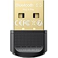 Maxuni Bluetooth Adapter 5.3 Dongle, USB Bluetooth for PC Laptop Computer Desktop, Low Latency EDR Bluetooth Receiver for Bluetooth Keyboard Mouse, Support Windows 10/11/8.1/7