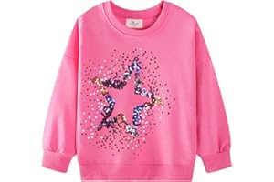 DHASIUE Baby Girls Unicorn Sweatshirt Jumper T-Shirt Cute Long Sleeved Tops Casual Cotton Tee Shirts Kids Toddler Clothes Age 1 2 3 4 5 6 7 Years