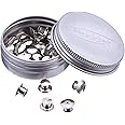 Mudder Locking Pin Keepers Backs, No Tool Required (Silver, 30 Pieces)