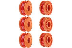 Odashen 6 Pcs Strimmer Spool Replacement for Worx WX150, for McGregor MCT2X1825 CLGT18LG/1 Trimmer Strimmer