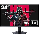 KOORUI 24 Inch Gaming Monitor, 165Hz 1080p 1ms IPS, Adaptive Sync, PC Monitor HDMI, Tilt Adjustable, Eye Care, VESA Wall Moun