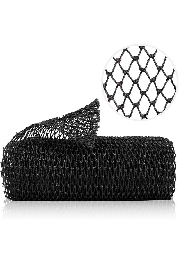 2x Afrikanisches Körperpeeling-Netz – Langer Badeschwamm 80x30 Cm, Tiefenreinigend, Für Damen & Herren, Schwarz + Grün
