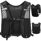 Hydration Vest for Men and Women, Multifunctional Running Backpack Lightweight and Breathable, Running Vest with Reflective a