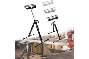 ACXIN Juego de 2 caballete con ruedas, altura ajustable, plegable, soporte de ruedas, caballete de trabajo, caballete de montaje, caballete plegable con pies antideslizantes, 68 – 108 cm, soporte de