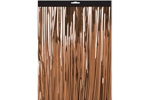 KOPPER-24 Lametta Vorhang - 200x100cm Fransen aus Folie Deko für Party zu Musik Torte Banner Hochzeit Party Girlande Gardine Wimpel Hoch Dekoration Haustür Hintergrund Türvorhang Fotowand Geburtstag- Champagner