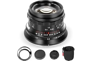 PERGEAR 35 mm F1.4 fullram manuell fokuslins, kompatibel med Sony E-monteringskameror A7 A7II A7III A7R A7RII A7RIV A7S A7SII