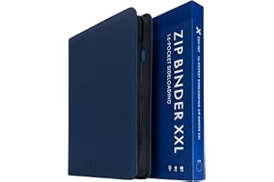 Vault X XXL Zip-pärm med 16 fickor, rymmer 1088 kort, Exo-Tec-material, 34 sidmatade sidor