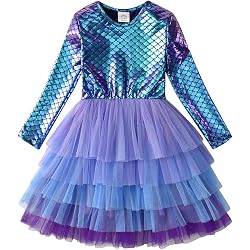 Rubies Meerjungfrau-Kostüm Für Mädchen – Gr. 7-8 Jahre, Mit Glitzerrock & Tüll-Flossen