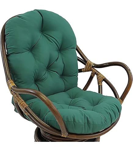 Glyzia Cuscini Quadrati Per Sedie Con Manico | 50x50 Cm, Spessi E Trapuntati | Antiscivolo Per Sedie In Vimini, Rattan | Cuscino Da Pavimento - 3