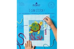 DMC - Kit canevas gros trous tortue