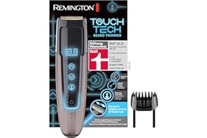 ‎REMINGTON Remington MB4700 Barttrimmer Herren, Stiftung Warentest Testsieger Hautschonung, digitale Längeneinstellung 0,4-18mm TouchTech Bartschneider (Lithium Ionen Akkubetrieb|Micro-USB-Ladefunktion), Schwarz