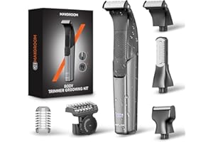 ‎MAXGROOM MAXGROOM 3-in-1 Körperrasierer Herren, Wasserdicht Trocken und Nass Intimrasierer Mann, Elektrisch Rasierer Trimmer für Körper und Intimbereich,Body Groomer Men mit Trimmaufsatz
