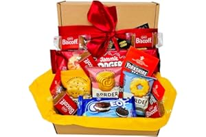 Jammie Dodger Biscuits Gift Set – Luxury Biscuit Selection Box with Tea Bags & Poem – Includes Biscoff, Border & Chocolate Biscuits – Individually Wrapped Treats with Stellar Six Poem