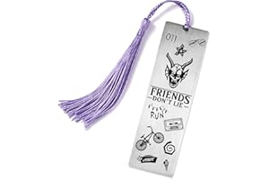 MELIX HOME Marcapáginas de Stranger Merchandise, regalos de amistad para los amantes de los libros, marcadores de fuego del infierno, colección de mercancías de Halloween, regalo