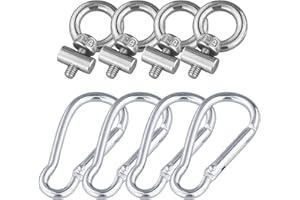 JRSHIRLEYLTD Lot de 4 butées de rail d'auvent de 6 mm pour caravane, camping-car, tente, accessoires en acier inoxydable 304