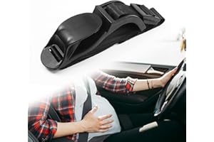 WALLFID Cintura di sicurezza per donne incinte, previene la compressione della pancia, comfort e libertà per le madri incinte, protegge il nascituro, un must per le future mamme (nero)