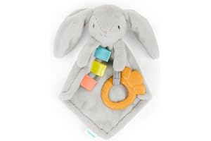 Ingenuity Cosy Sylvi snuffelduk – babygosehandduk med plysch och bitring, lugnar tandköttet, främjar självlugnande och finmot