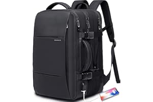 BANGE Travel Backpack,Flight Approved Carry On Backpack for International Travel Bag, Water Resistant Durable 17-inch Laptop Backpacks,Large Daypack Business Weekender Luggage Backpack for Men Women…