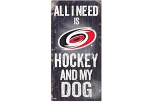 Fan Creations NHL Carolina Hurricanes Unisex Carolina Hurricanes Hockey und My Dog Schild, Team-Farbe, 15,2 x 30,5 cm