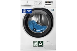 Electrolux EW6F110G Lavatrice a Carica Frontale, Tecnologia SensiCare, Serie 600, 10 kg, 1351 Giri al Minuto, Programma Hygiene e Lavaggio Rapido, 847x597x636 mm, Bianco, Classe A