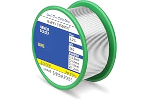 HAPPY FINDING Saldare, saldatura senza piombo con anima di colofonia (Sn99 Ag0,3 Cu0,7/1.2mm,50g)