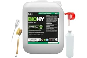 Biohy Spülmittel Juego de bidones de detergente para lavavajillas, 10 litros, ultraconcentrado, respetuoso con la piel, para gastronomía, industria y hogar, detergente para manos