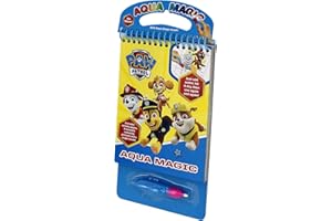 Guaranteed4Less Paw Patrol Aqua Magic No Mess Free Colouring Book Reusable Fun Drawing Activity A5 Watercolor Coloring Book 4 Sheets