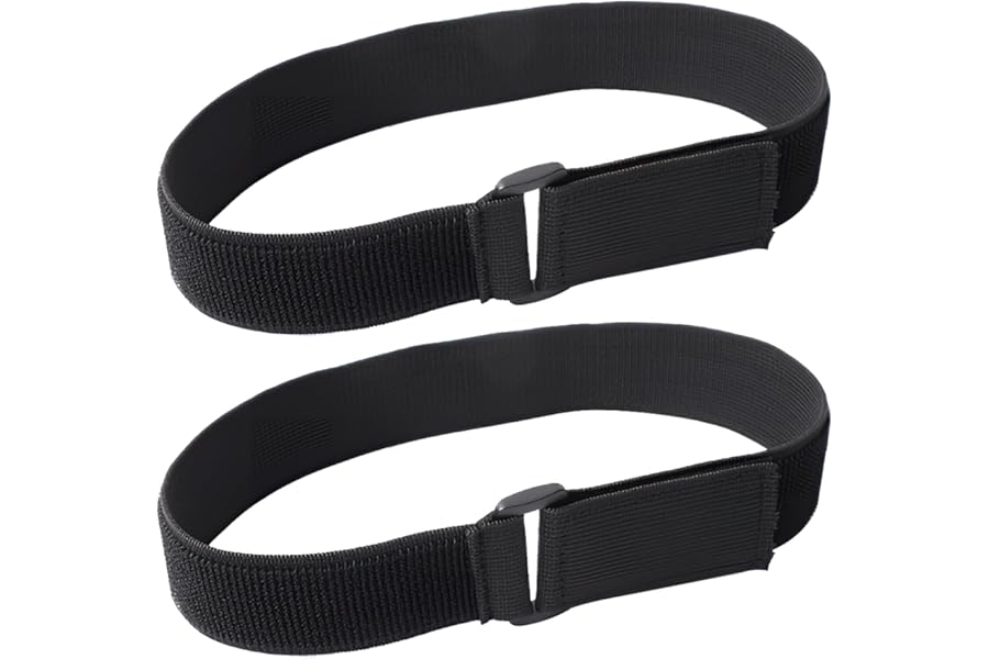 2 Pcs Adjustable Elastic Cinch Straps Securing Straps for Parasol with Hook and Loop Heavy Duty Windproof Tie Downs with Quick-Release Buckles for Garden Umbrellas Camping Gear Yoga Mats Outdoor