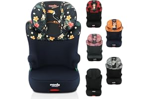 Nania – Siège auto Rehausseur fixations isofix START I FIX 106-140 cm R129 i-Size – Pour les enfants de 5 à 10 ans – Appuie-tête réglable en hauteur – Base inclinable – Fabrication Française (Toucan)
