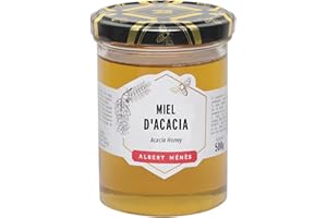 ALBERT MÉNÈS - Miel d’Eucalyptus d’Espagne - Miel Parfumé Pur sans Additifs - Produit de la Ruche - 100% Naturel - Origine Garantie - Bocal en Verre - Parfum Intense - 500g