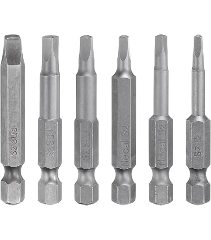 Sourcing Map SQ2 Schraubendreher-Bit – 75 Mm, Magnetisch | S2-Stahl | Für Vierkantschrauben | 1/4" Sechskantschaft