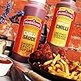 Harrisons Chilli Sauce and Very Hot Chilli Sauce Bottles– Pack of 2 Vegetarian Sauces 1 Litre Each -No Artificial Colour and Flavour - Made in UK