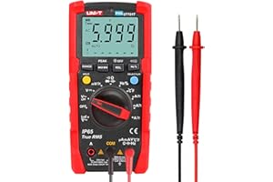 UNI-T UT191T Multimètre professionnel avec IP65, 600 V AC/DC, 20 A, 10 Hz-1 MHz, -40 °C-400 °C/-40 °F-752°F