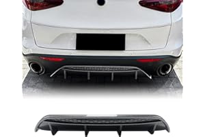 AUSMILA Kit de cuerpo difusor de parachoques trasero para Alfa Romeo Stelvio 2017-2024