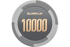 SLOWPLAY Godel Fiches da Poker in Argilla | 50 Pezzi di Fiches da Poker Texas Holdem, 14g Fiches da Poker [con Valore] | Squisita fattura e Design (10000)