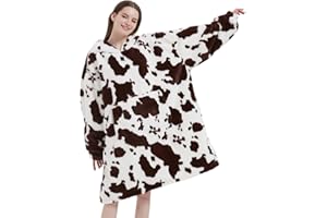 softan Decke Hoodie, übergroße tragbare Decke für Erwachsene Männer Frauen, super gemütlich warm und weich Kapuze Decke Sweatshirt, Kunstfell Decke Sweatshirt mit großer Tasche