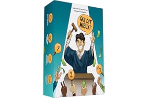 OH HAPPY GAMES Qui Dit Mieux ? - Mesurez Vos Talents dans Ce Tournoi d'Enchères ! - Jeu de société pour Adultes, Ados & Enfants - Jeu d'ambiance, Jeu de Cartes Entre Amis ou en Famille, Jeu de Plateau