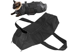 ZERODIS Borsa da Bagno per Toelettatura per Gatti, Borsa per Unghie per Gatti Pulizia Toelettatura Lavaggio Borse per Doccia Nessun Graffio Borsa per Bagno in Rete per Animali Domestici