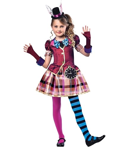 Wicked Costumes Alice Im Wunderland Kostüm Für Mädchen – Klassisches Märchenbuch-Outfit Mit Kleid & Stirnband