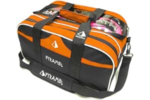 Pyramid Path Double 2 Ball Tote Plus Clear Top Bowlingtasche mit großem separatem Fach für Bowlingschuhe (bis US Herrengröße 15) oder Zubehör