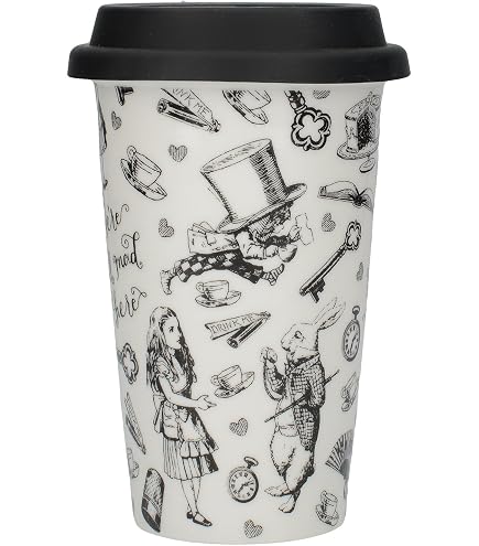 DeLonghi Hot Coffee Travel Mug isotherme en céramique Motif Adventure DeLonghi Hot Coffee Travel Mug isotherme en céramique Motif Adventure